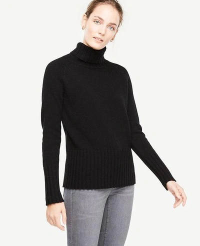 Ann taylor black turtleneck top