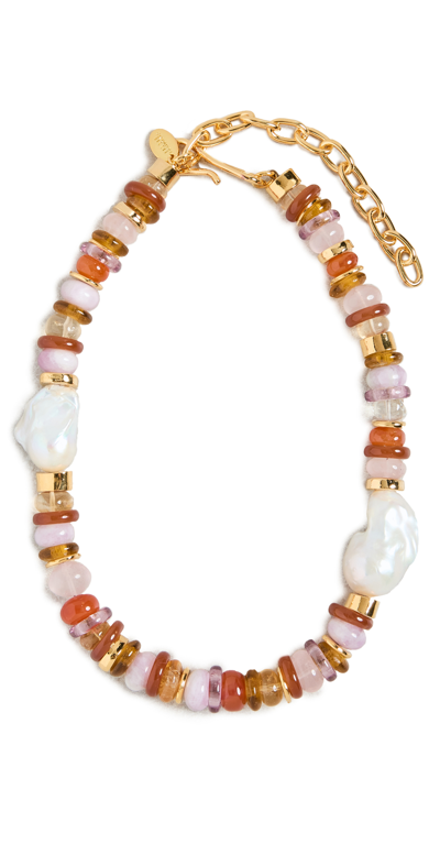 Lizzie Fortunato Desert Pearl Necklace In Multi