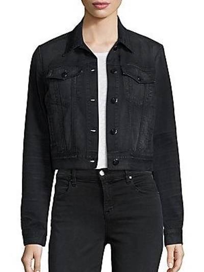 J Brand Black Capsule Harlow Washed Trucker Jacket