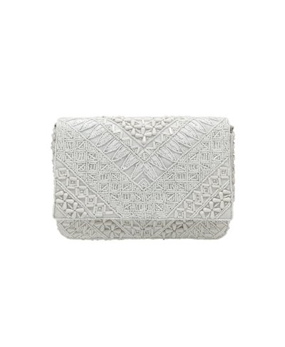 La Regale Women's Alyssa Geo Pattern Handbag In Ivory