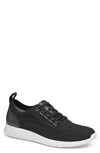 J And M Collection Amherst Knit Sneaker In Black Knit