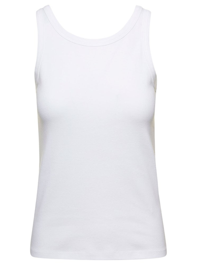 The Row Frankie Scoop-neck Organic-cotton Jersey Tank Top In White