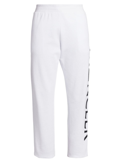 Moncler Logo Cotton Sweatpants In White
