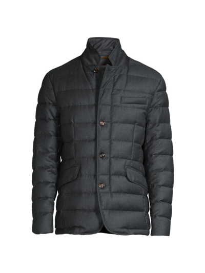 Moorer Classic Quilted Jacket In Antracite