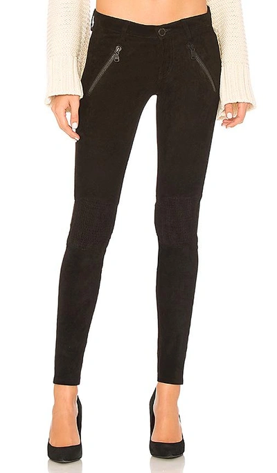 Etienne Marcel Lexi Suede High Waisted Pants In Black