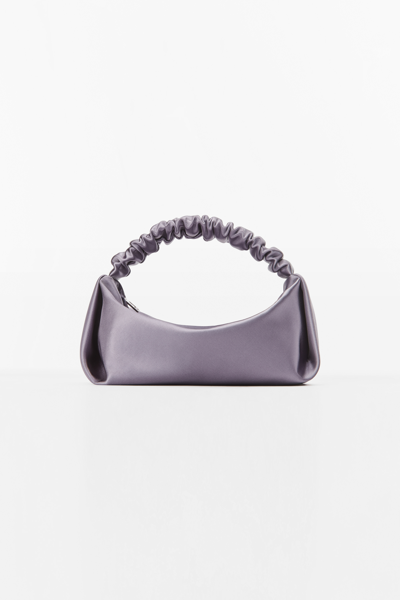 Alexander Wang Scrunchie迷你绸缎手提包 In Lavender