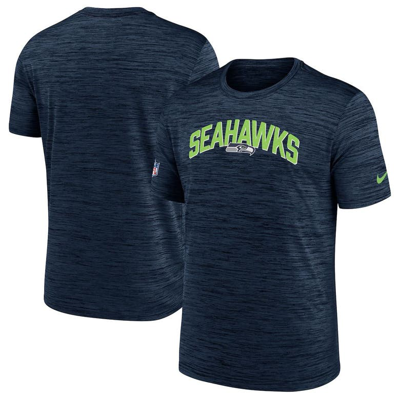Nike Men's Dri-fit Velocity Athletic Stack (nfl Seattle Seahawks) T-shirt In Blue