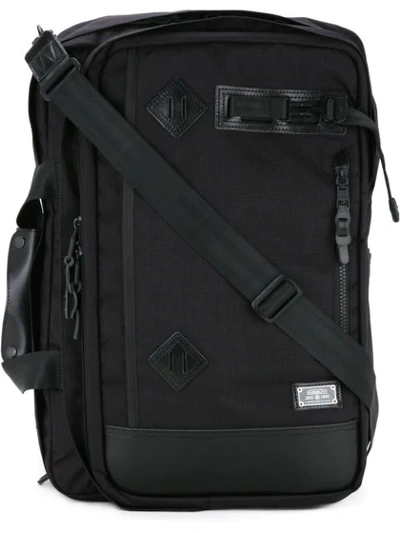 As2ov Ballistic Nylon 3way Backpack In Black