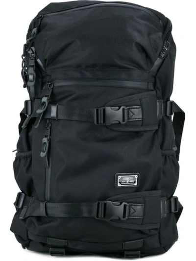 As2ov Cordura Dobby 305d Round Zip Backpack In Black