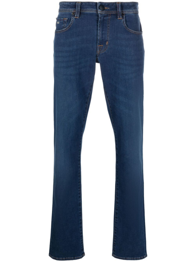 Sartoria Tramarossa High-rise Slim-fit Jeans In Blue