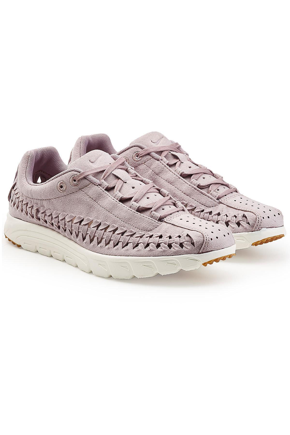 Nike Mayfly Woven Sneakers In Mauve Modesens