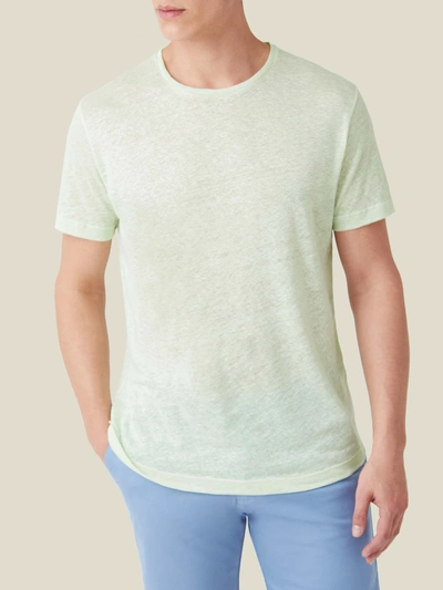 Luca Faloni Mint Linen Jersey T-shirt In Default