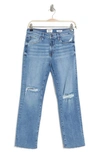 Kensie High Waist Slim Straight Leg Jeans In Melbourne W Dest