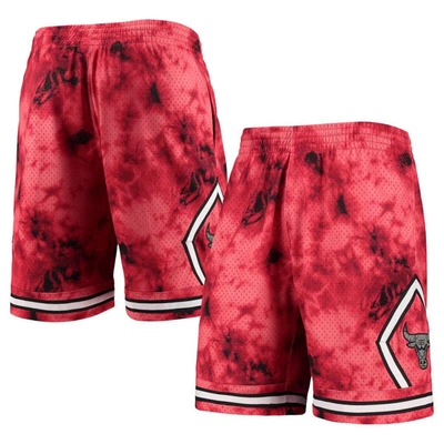 Mitchell & Ness Men's  Red Chicago Bulls Hardwood Classics 1997 Galaxy Swingman Shorts