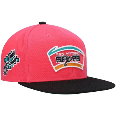 Mitchell & Ness Men's  Pink San Antonio Spurs Hardwood Classics Snapback Hat