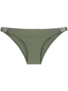 Gloria Coelho Buckle Bikini Bottom In Green