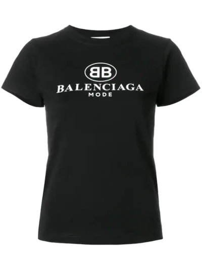 Balenciaga Oversized Printed Cotton-jersey T-shirt In Black