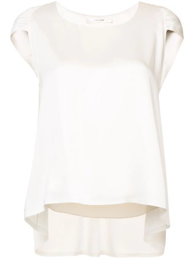 The Row Ada Ivory Cape-back Top In White