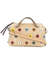 Fendi By The Way Small Embellished Boston Bag In Brown