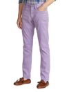 Ralph Lauren Slim Fit Linen-cotton Stretch Jean In Purple Haze