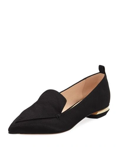 Nicholas Kirkwood Beya Grosgrain Loafer, Black