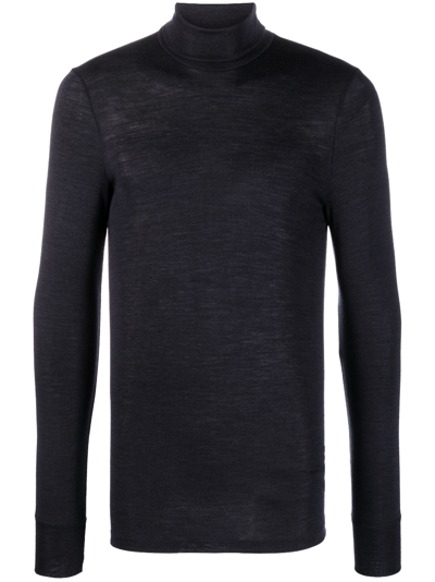 Hanro Wool-silk Thermal Sweater In Grey