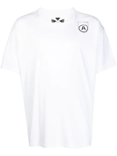 Acronym Logo Cotton T-shirt In White
