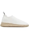 Alexander Wang Dylan Low Knit Espadrille Runners In White