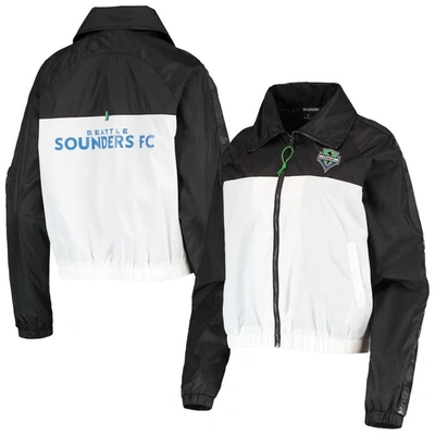 The Wild Collective Black Seattle Sounders Fc Anthem Full-zip Jacket