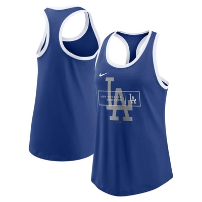 Nike Royal Los Angeles Dodgers X-ray Racerback Performance Tank Top