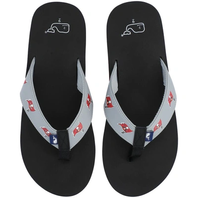 Vineyard Vines Tampa Bay Buccaneers Flip Flops In Grey