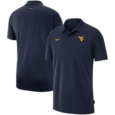 Nike Navy West Virginia Mountaineers 2021 Early Season Victory Coaches Performance Polo