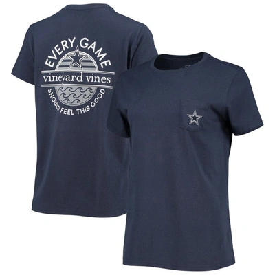 Vineyard Vines Navy Dallas Cowboys Every Day Should Feel This Good T-shirt