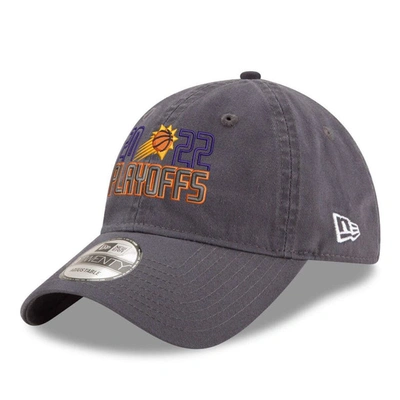 New Era Gray Phoenix Suns 2022 Nba Playoffs Bubble Letter 9twenty Adjustable Hat