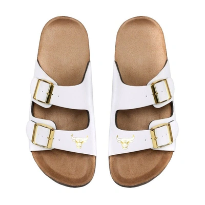 Foco Chicago Bulls Double-buckle Sandals In White