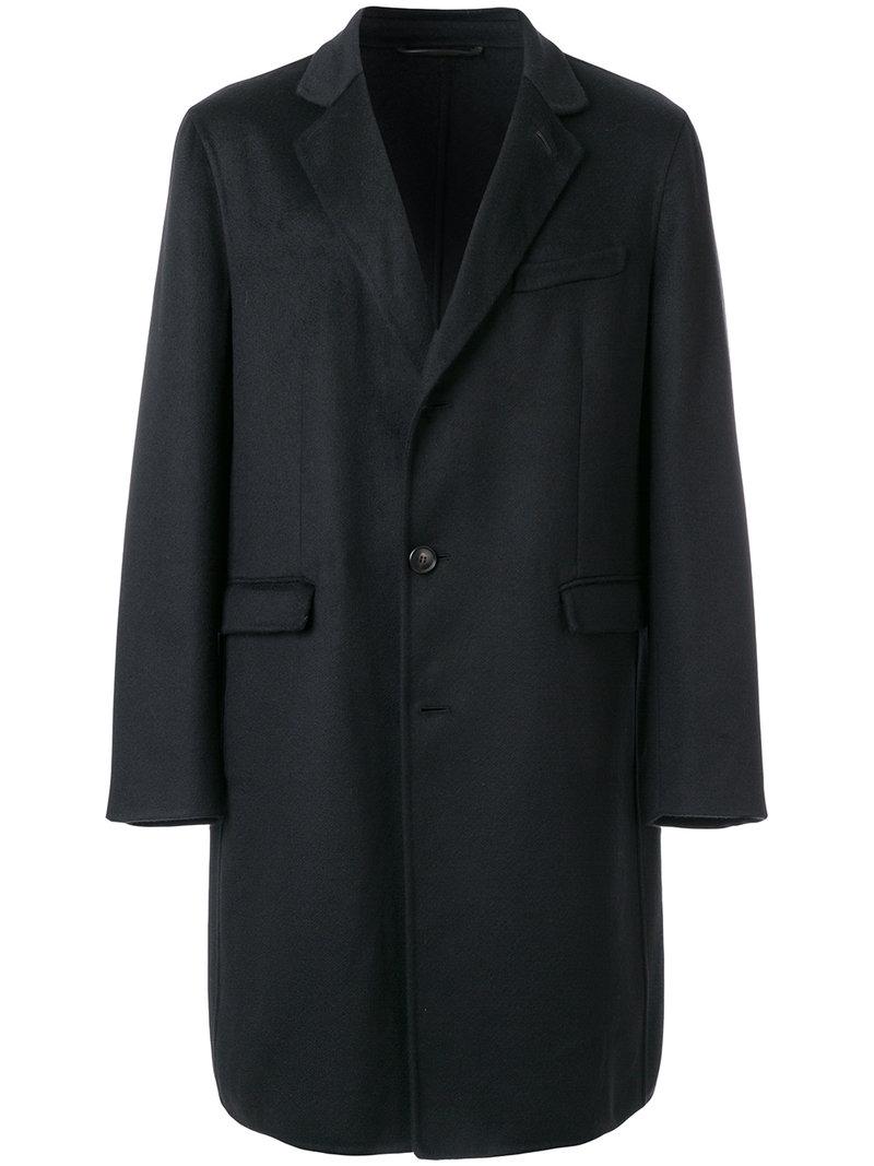 Liska Single Breasted Coat In Black | ModeSens
