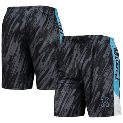 Foco Black Miami Marlins Static Shorts