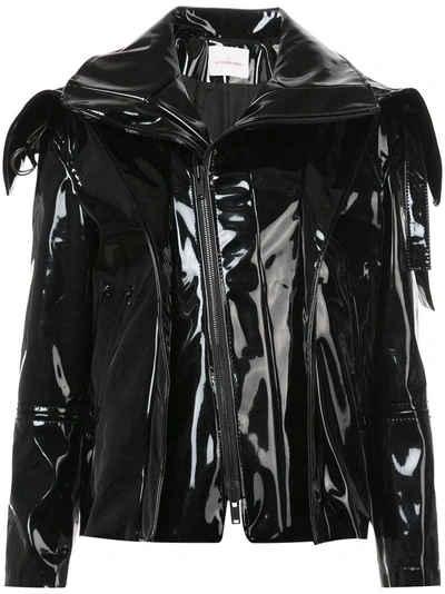 A.f.vandevorst Exaggerated Collar Jacket In Black