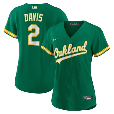 Nike Khris Davis Green Oakland Athletics Alternate Replica Player Jersey