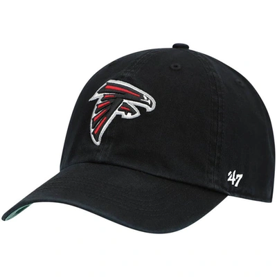 47 ' Black Atlanta Falcons Franchise Logo Fitted Hat