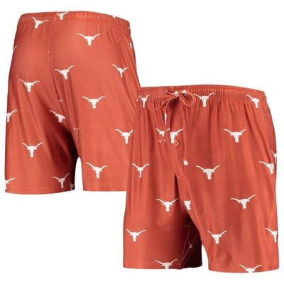 Concepts Sport Texas Orange Texas Longhorns Flagship Allover Print Jam Shorts