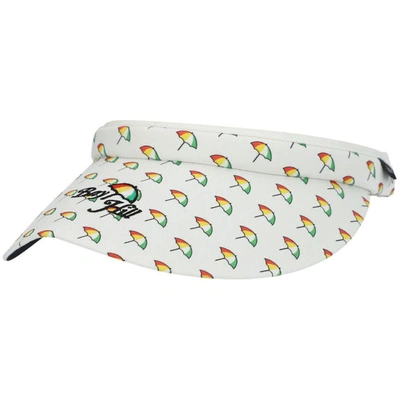 Imperial White Bay Hill Allover Umbrella Visor