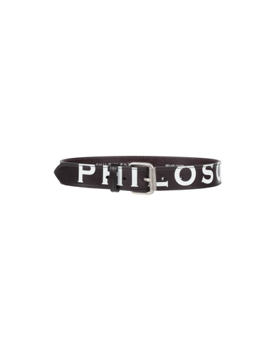 Philosophy Di Lorenzo Serafini Woman Belt Black Size 6 Soft Leather