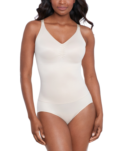 Miraclesuit Shapewear Women's Modern Miracle Extra-firm Bodybriefer With Lycra Fitsense Print Technology In Warm Beige