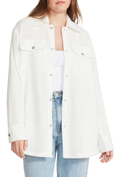 Bb Dakota By Steve Madden Vaycay Mode Oversize Cotton Jacket In Multi