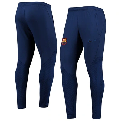 Nike Fc Barcelona Strike  Men's Dri-fit Soccer Pants In Blue