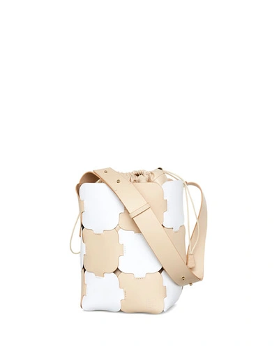 Paco Rabanne Element Check Hobo Bag In Nude