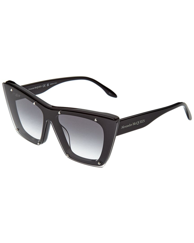 Alexander Mcqueen Studded Cat-eye Acetate Sunglasses In Black