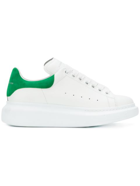 Alexander Mcqueen Ssense Exclusive White & Green Oversized Sneakers ...