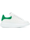 Alexander Mcqueen Ssense Exclusive White & Green Oversized Sneakers In White/green